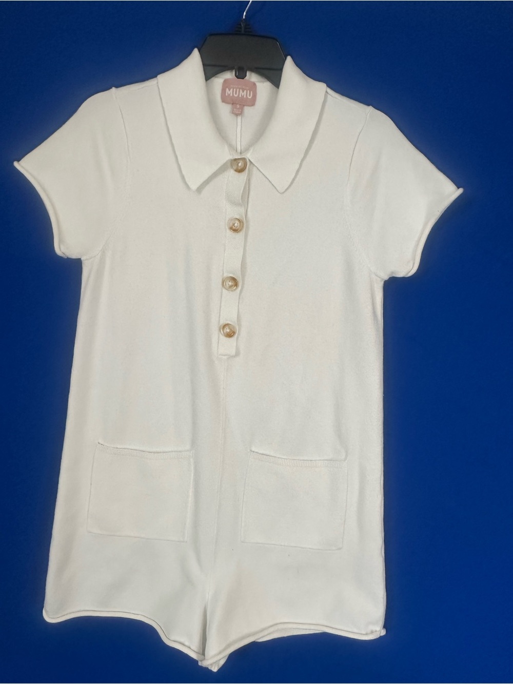 Show Me Your MuMu White Crewneck Romper